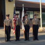 Lemoore High School NJROTC Color Guard helped open the event.